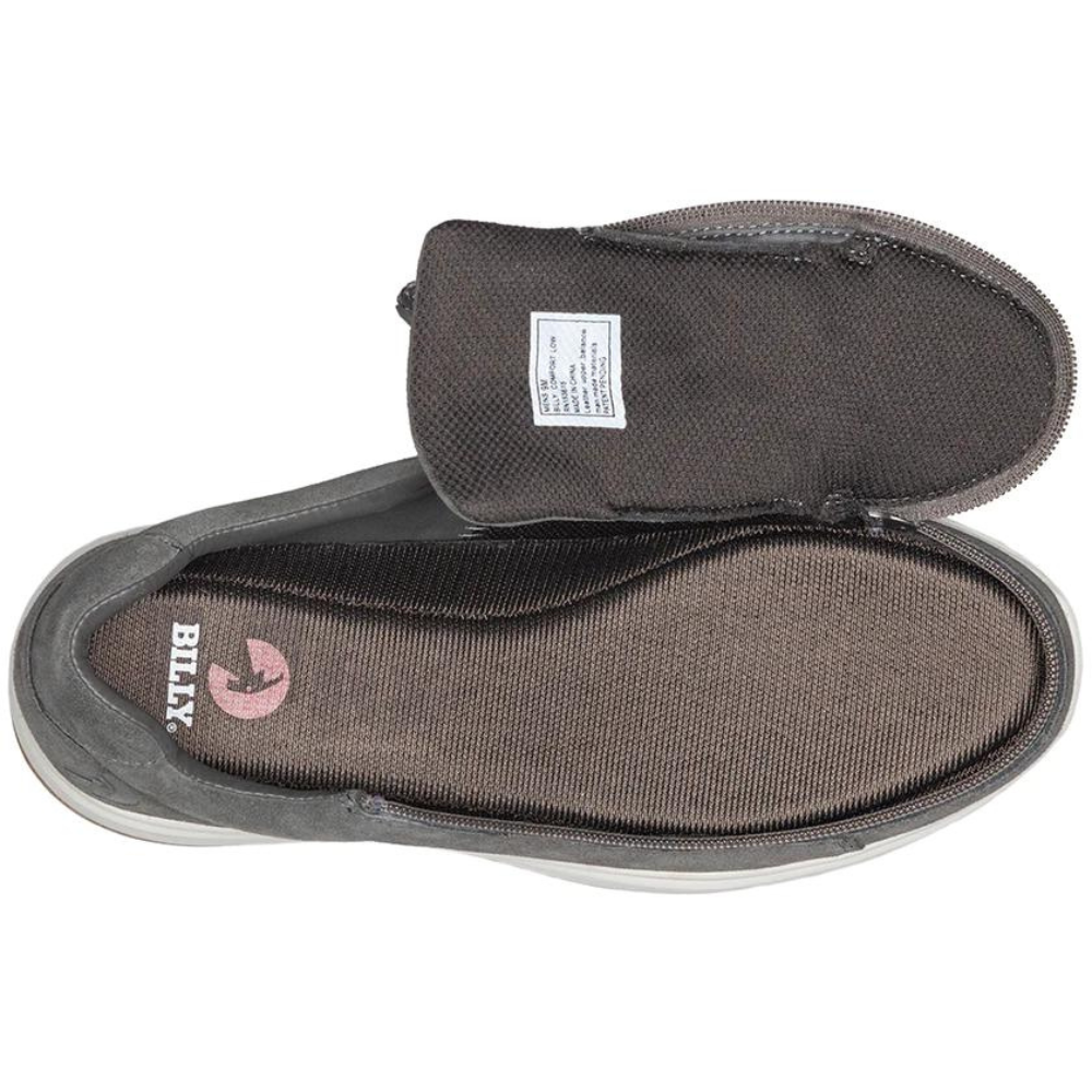 Billy Footwear (Mens) - Grey Suede Comfort Low Top Shoes