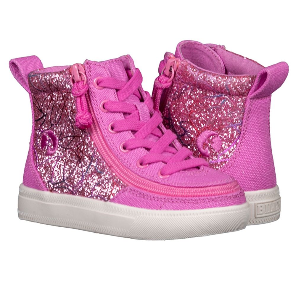 Billy Footwear (Toddlers) High Top Pink Glitter Shoes