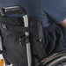 nicosy_fleece_överdrag_till_rullstol_nära_till_av_marinblå_överdrag_fastening_to_back_of_wheelchair